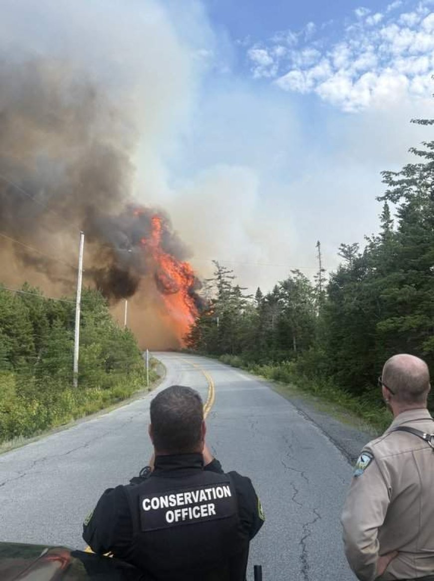 N.S. crews continue battling out-of-control wildfire northeast of Halifax