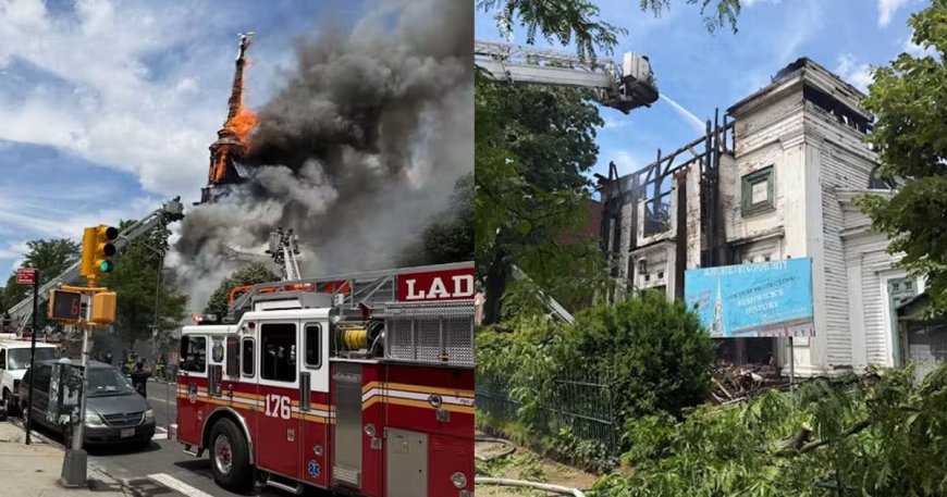 173-Year-Old NYC Church Completely Destroyed by Massive Fire