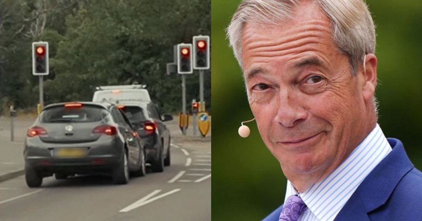 Video Shows Liberal Crashing Car While Yelling Insults from Window at Nigel Farage