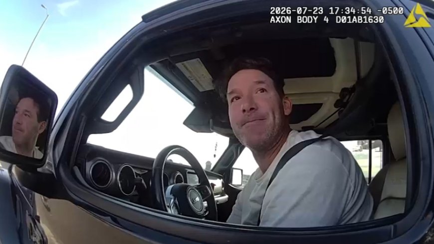 Bodycam shows Tony Romo arguing with officer before refusing breath test during DUI arrest