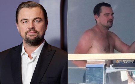 Leonardo DiCaprio goes shirtless during yacht getaway with model girlfriend Vittoria Ceretti