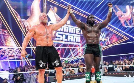 Oba Femi shows the future of WWE is here as he takes down Brock Lesnar in Hell in a Cell match at SummerSlam
