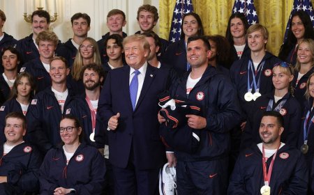 Trump praises Team USA Winter Olympians and Paralympians at White House after record medal haul