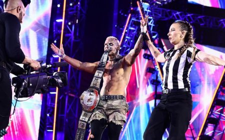 AEW star Darby Allin crashes through stage with high-risk move, captures TNT Championship at All In