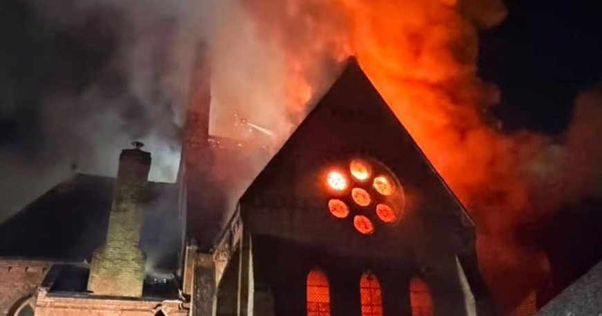 Historic 164-Year-Old Church Completely Destroyed by Massive Fire