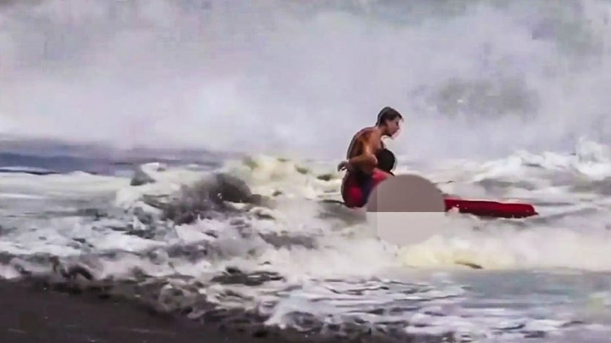 Father of 10-year-old boy breaks silence after viral beach rescue: 'No way I could ever repay him'