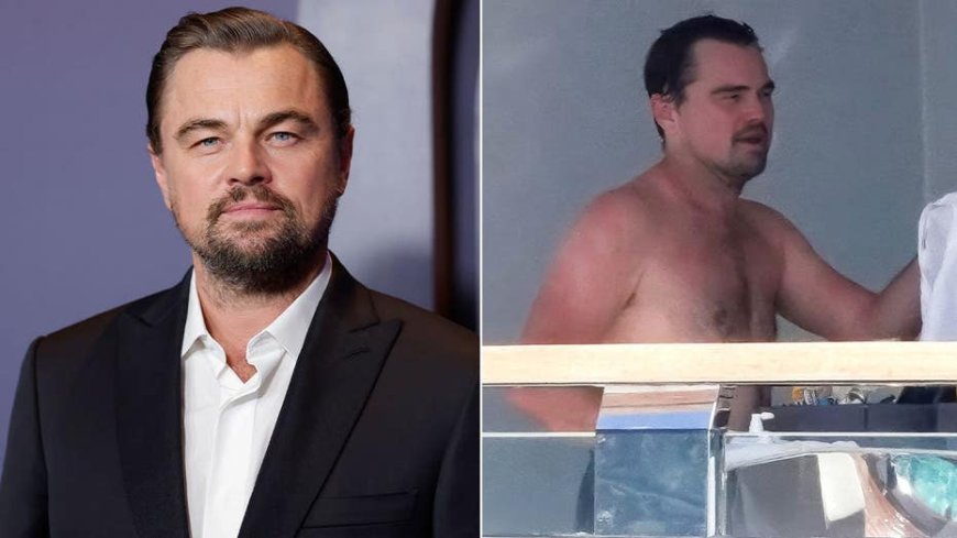 Leonardo DiCaprio goes shirtless during yacht getaway with model girlfriend Vittoria Ceretti