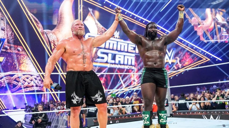 Oba Femi shows the future of WWE is here as he takes down Brock Lesnar in Hell in a Cell match at SummerSlam