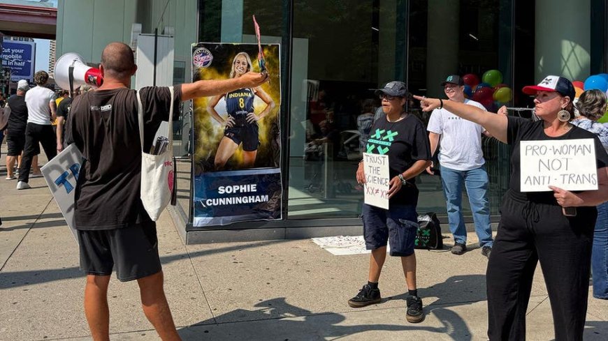 Trans activists harass, hurl slurs at Sophie Cunningham supporters before Fever game in Minnesota