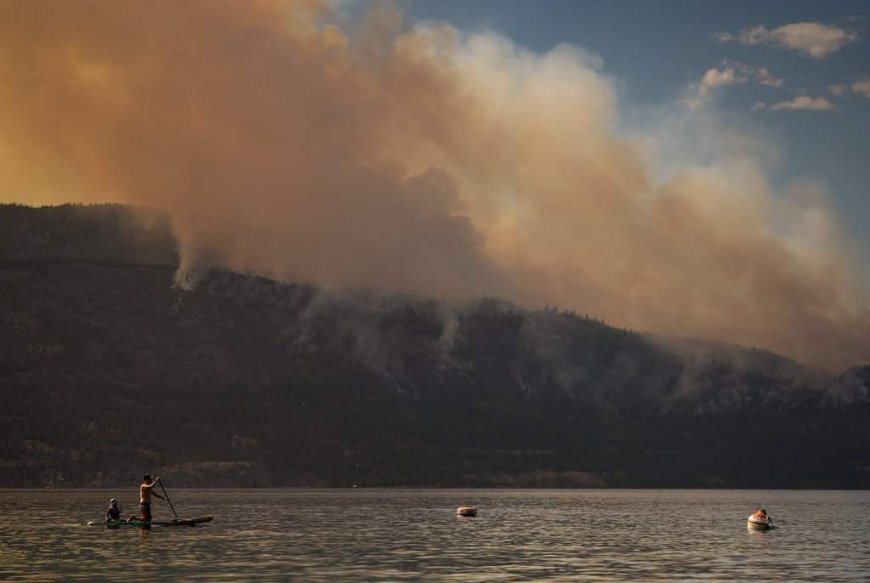 Hamburgers, water and support waiting for B.C. fire evacuees