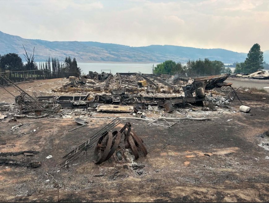Photos show Bradley Creek wildfire destruction as resident describes losing everything