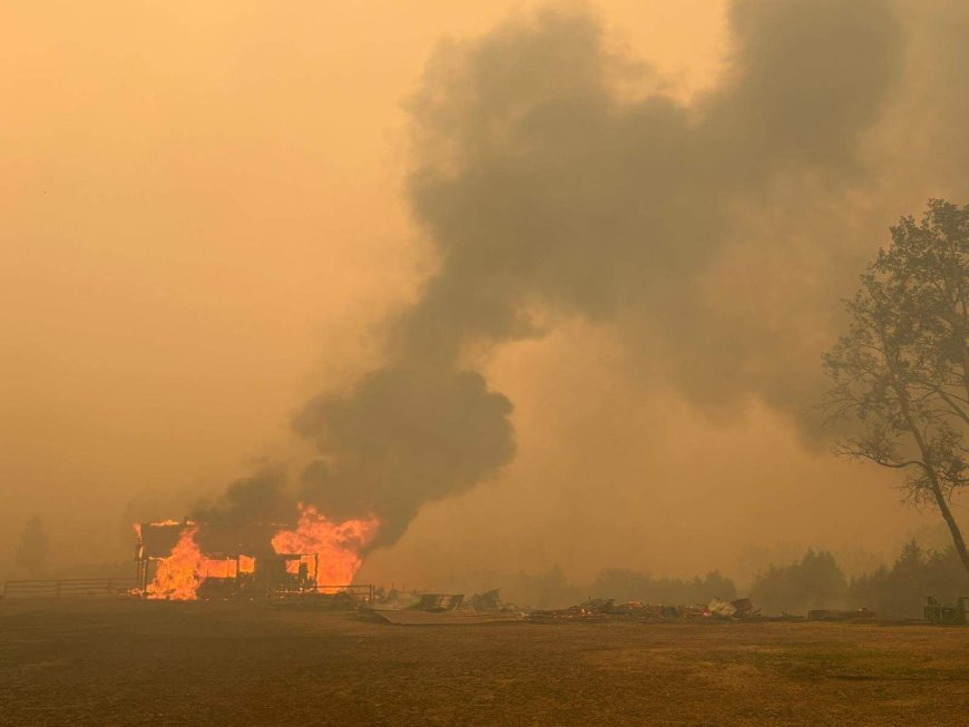 Massive Pear Lake wildfire devastates Clinton ranch as owner fights flames