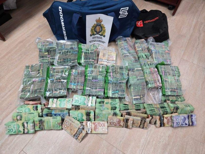 Almost $1M in cash seized following traffic stop in Manitoba: RCMP