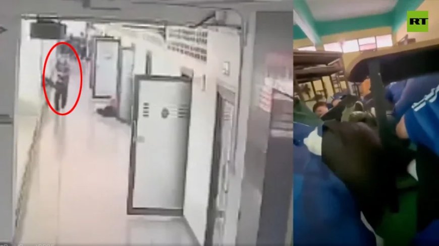 Shock Footage Shows Teen Gunman’s Rampage in Thailand School That Left 8 Dead, Over 20 Injured