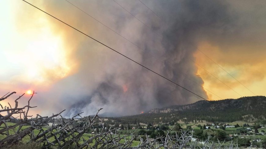 Fast-moving wildfire near Summerland forces urgent evacuation orders, alerts