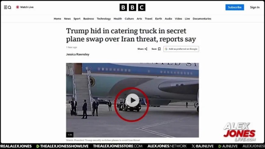 EXCLUSIVE: Alex Jones Responds To Claims That Trump Ran Like A Coward From Air Force One Because He Feared An Iranian Attack During His Turkey Visit In July!
