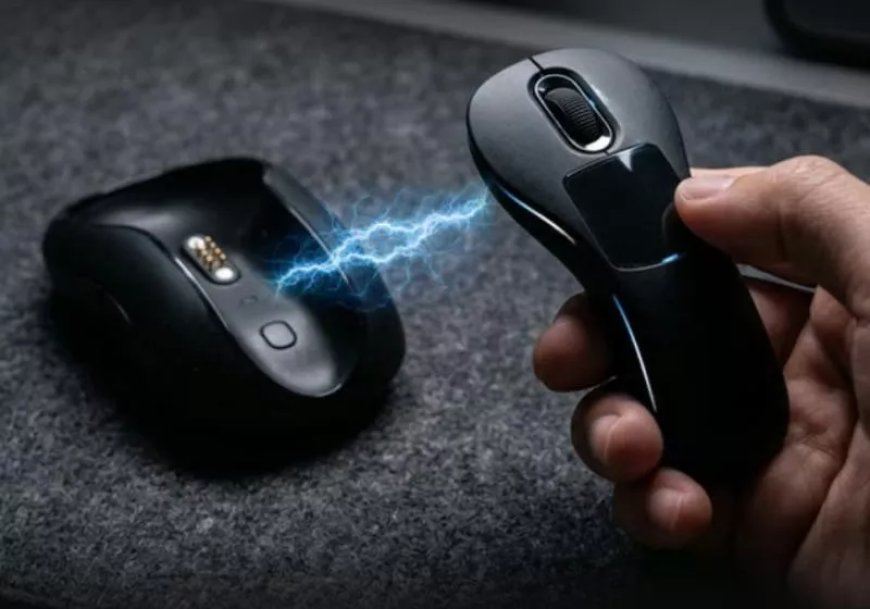 This mouse splits in half to become a presentation remote