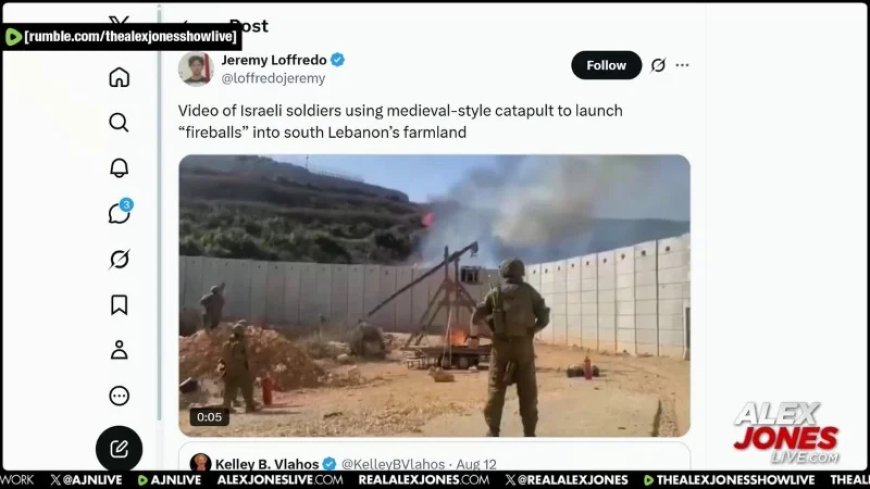 VIDEO: Israeli Soldiers Catapult Fireballs Into Southern Lebanon To Supposedly Fight Hezbollah!