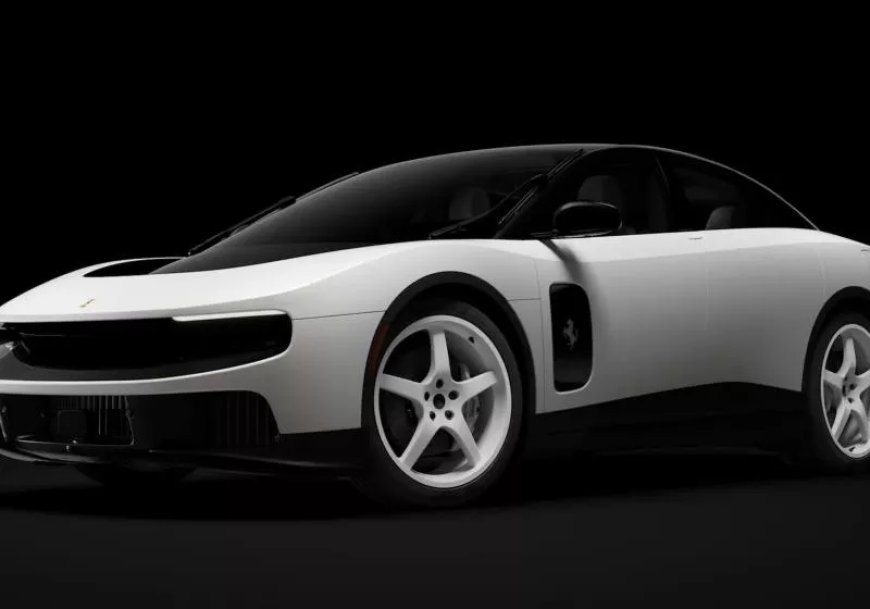 Ferrari's first electric car sells for a record $40 million at auction