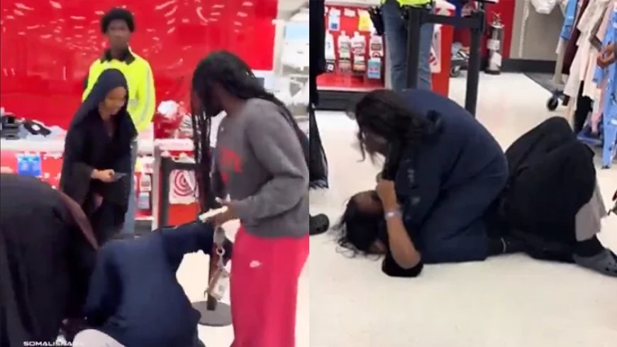 Wild Footage Captures Somali Women Lose Their Hijabs Amid Cat Fight Inside Target Store