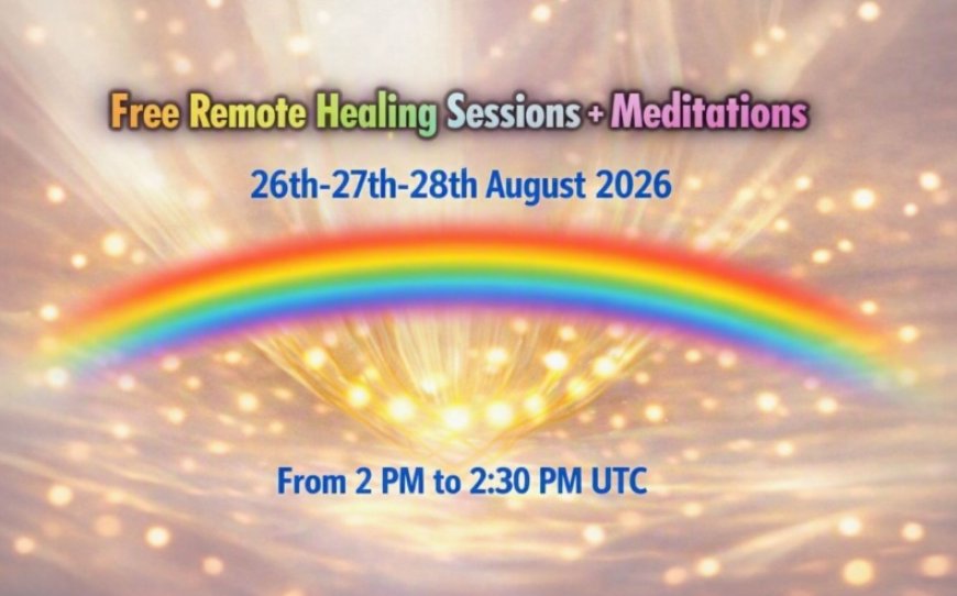 FREE Remote HEALING SESSIONS between August 26th and 28th+Full Moon and Peace MEDITATIONS…