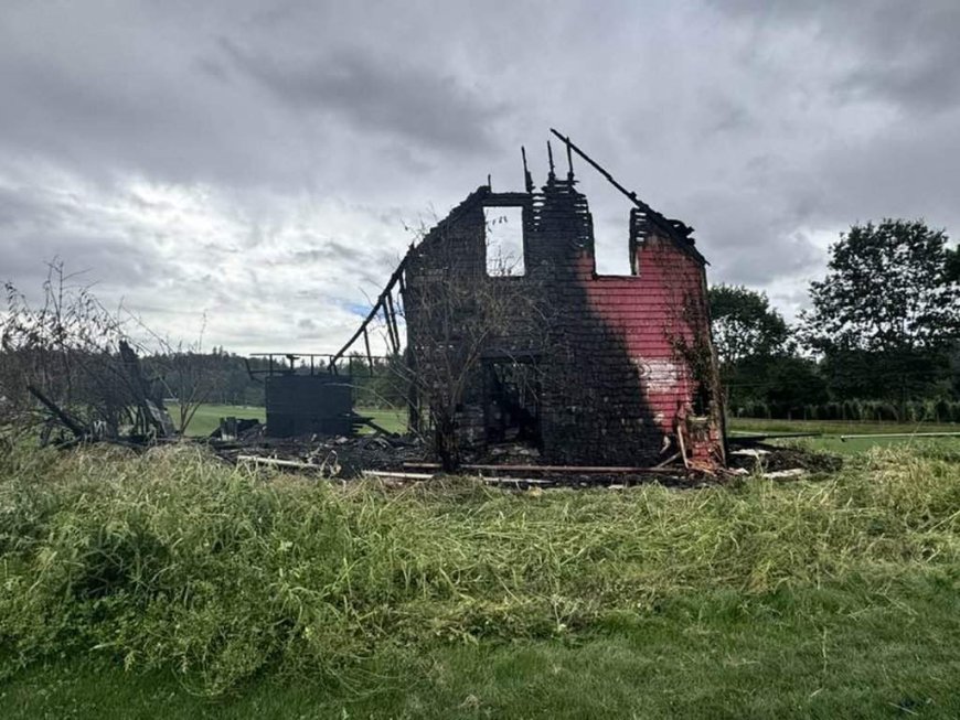 B.C.’s historic Little Red House destroyed by fire