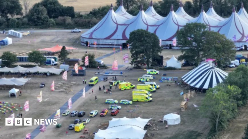 Christian festival 'devastated' as man dies after sign falls