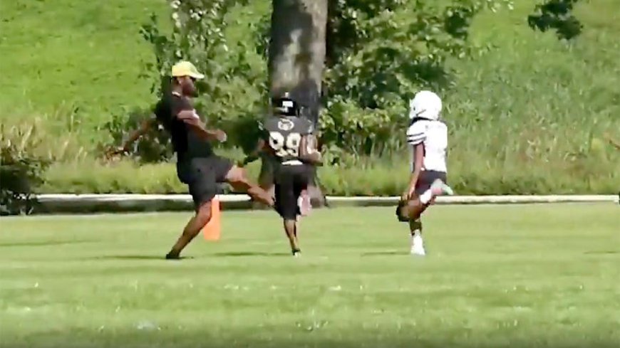 Wisconsin parent storms field during youth football game and trips 9-year-old kid in wild scene
