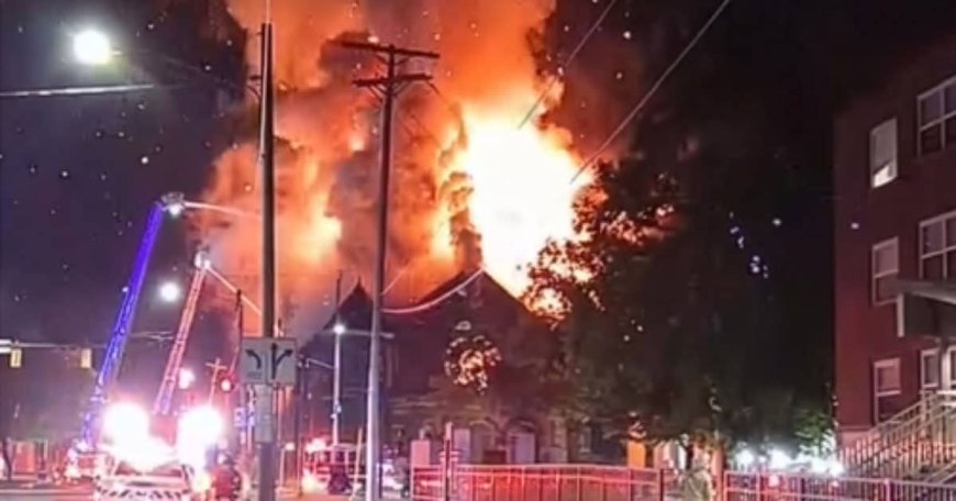 Historic Christian Church in Ohio Destroyed by Massive Fire as Arson Attacks Surge