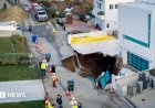 Sinkhole appears outside Malibu home thought to belong to Nicolas Cage