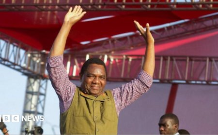 Zambia's president to be sworn in for second term while opponent detained