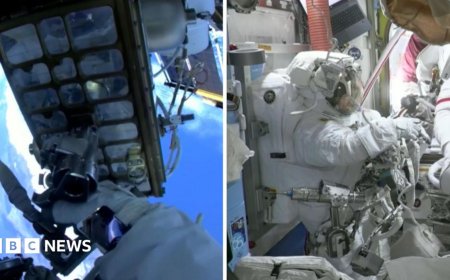 Watch: Astronauts set out on rare all-female spacewalk
