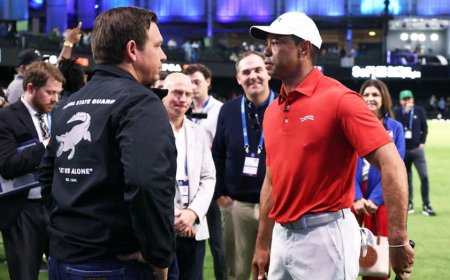Ron DeSantis goes to bat for Tiger Woods, MLB announcer calls out 'woke' team & Jena Sims in a 'Chili's' dress