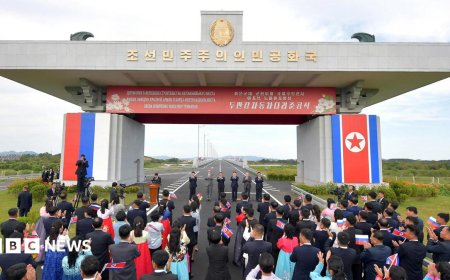 North Korea and Russia open first road bridge linking both countries