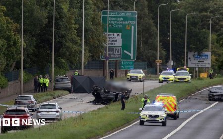 Police hunt after driver killed in hit-and-run near Edinburgh Airport