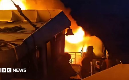 Five dead and 86 missing as 'heartbreaking' fire breaks out on Philippines ferry