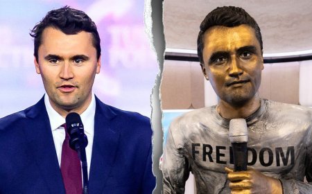 Charlie Kirk statue bound for NY's Times Square as sculptor defies threats ahead of unveiling