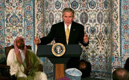 Bush revives ‘Islam is peace’ message with fresh focus on post-9/11 mosque visit