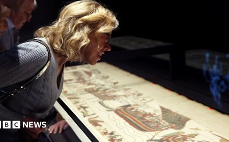 Bayeux Tapestry unveiled to UK public for first time at British Museum