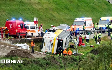Coach crash kills several people in Swiss Alps