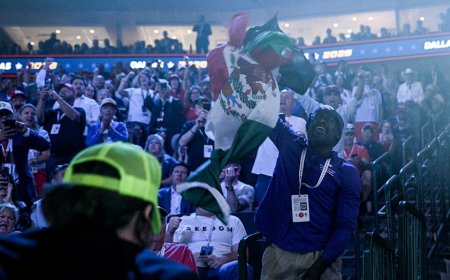 Crowd erupts as Vance smacks down protester waving Mexican flag: 'Get your a-- over there'