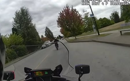 B.C. police release video highlighting dangers of illegally riding e-motorcycles