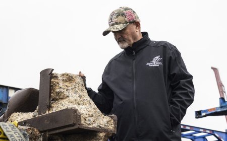 ‘Their souls are in that steel’: 9/11 beam makes emotional stop in Indianapolis before return to NYC