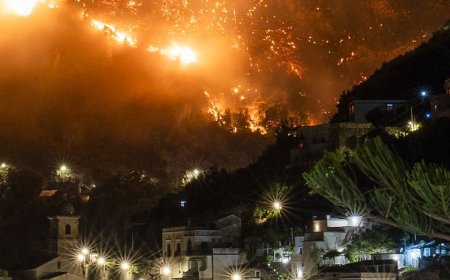 Vacation paradise under attack as officials suspect arsonists may be behind inferno