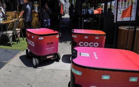 Delivery robots swarm Chicago sidewalk in viral video
