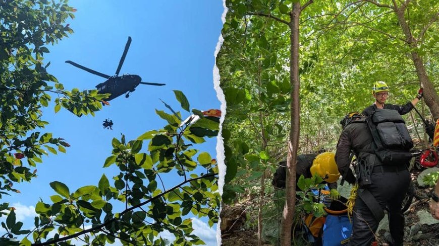 North Carolina climber airlifted after plunging 20 feet down gorge, sustaining serious injuries