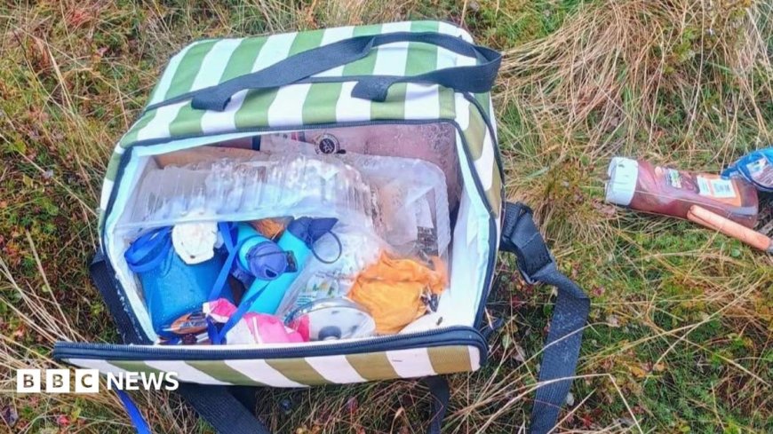 Anger as human poo and maggot-infested food left behind at beauty spot
