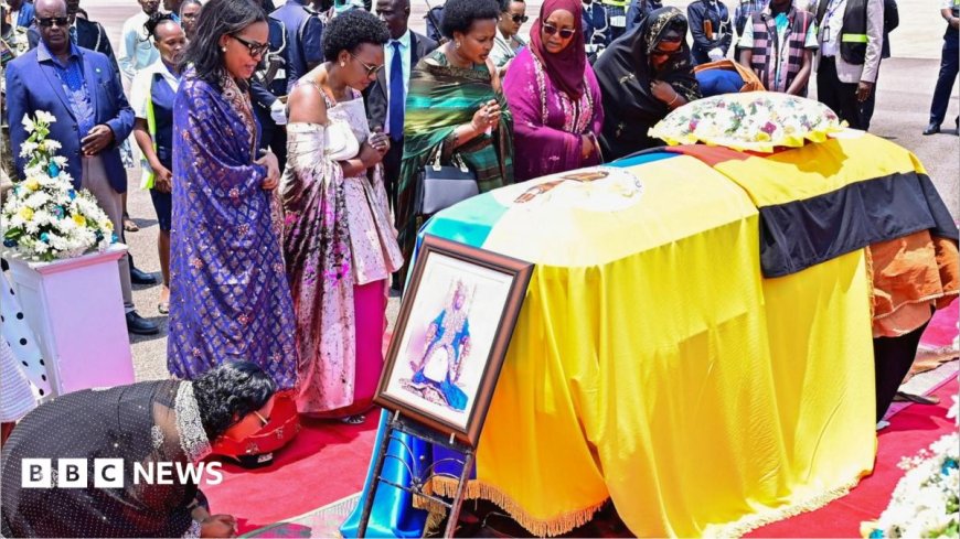 Body of world's youngest traditional king returns home to Uganda amid succession row