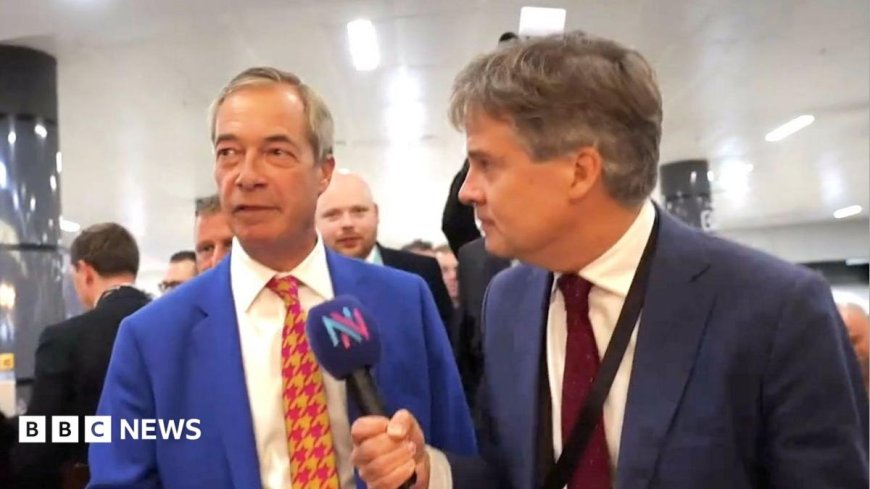 'Not what you want on day of the conference,' Farage tells BBC