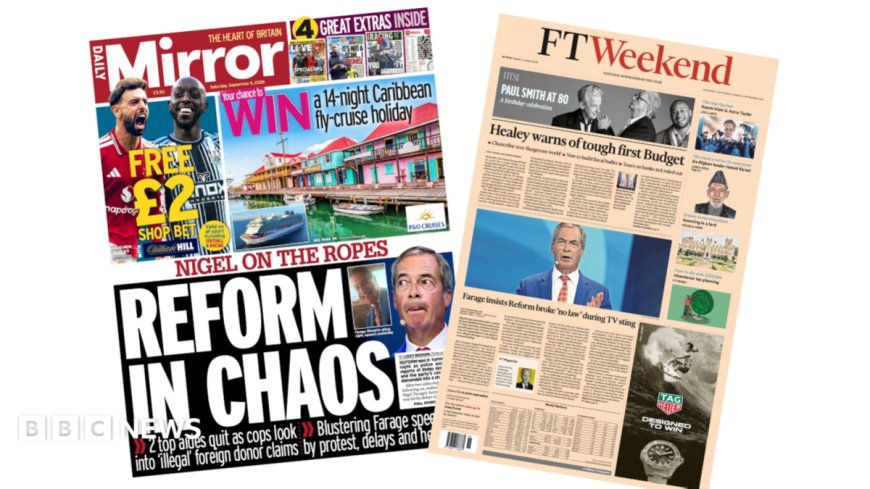 'Nigel on the ropes' and 'Tough first budget' says Healey